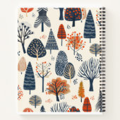 Patroon voor witte bomen notitieboek (Achterkant)