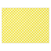 Patroon voor witte en gele pols tafelkleed (Voorkant (Horizontaal))