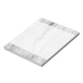 Patroon voor witte en grijze marmer notitieblok (Linkerzijde)