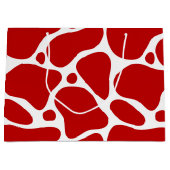 Patroon voor witte en rode Giraffe Groot Cadeauzakje (Voorkant)