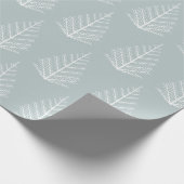 Patroon voor witte kerstbomen cadeaupapier (Hoek)