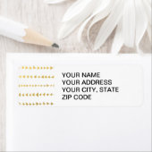 Patroon voor witte rode rode rode pijlen etiket (Insitu)