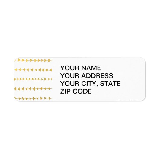 Patroon voor witte rode rode rode pijlen etiket (Voorkant)