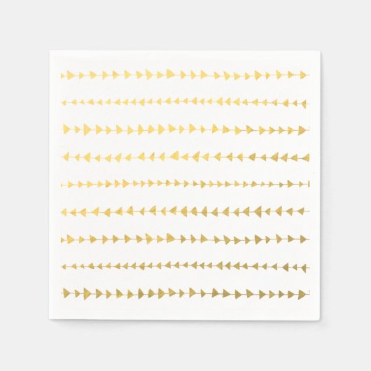 Patroon voor witte rode rode rode pijlen servetten (Voorkant)