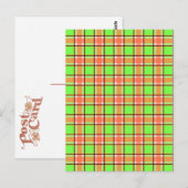 Patroon voor wortelkleuren briefkaart (Voorkant / Achterkant)