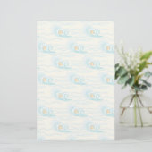 Patroon voor zachte golven briefpapier (Staand voorkant)
