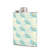 Patroon voor zachte golven heupfles (Links)