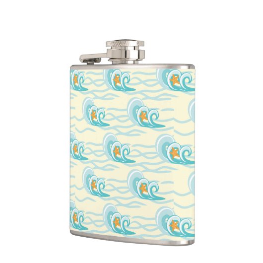 Patroon voor zachte golven heupfles (Links)