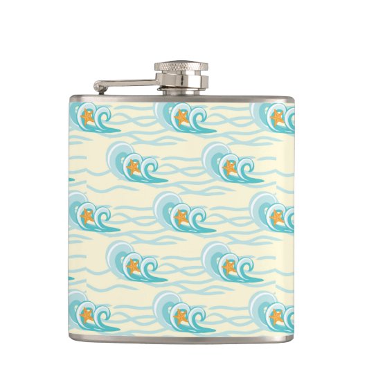 Patroon voor zachte golven heupfles (Voorkant)