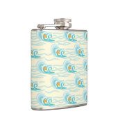 Patroon voor zachte golven heupfles (Rechts)