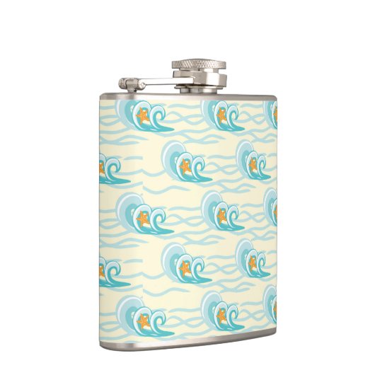 Patroon voor zachte golven heupfles (Rechts)