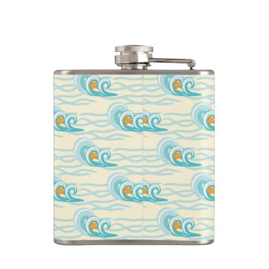 Patroon voor zachte golven heupfles (Achterkant)