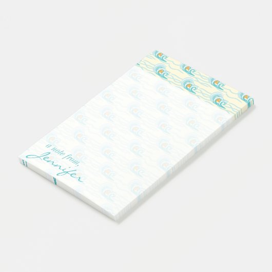 Patroon voor zachte golven | Jouw namen toevoegen Post-it® Notes (Schuin)