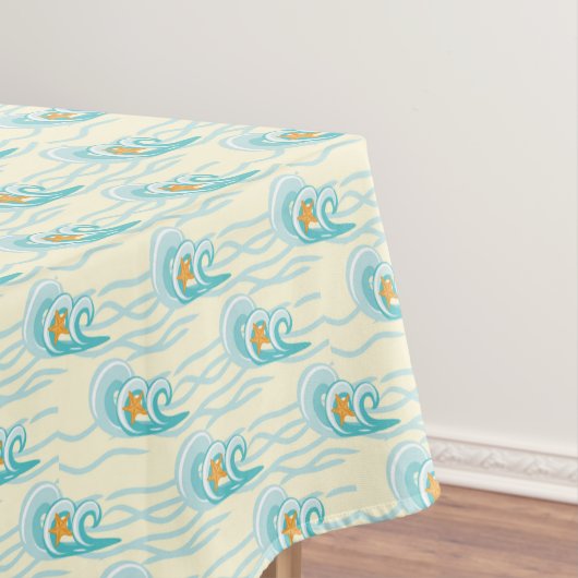 Patroon voor zachte golven tafelkleed (Voorbeeld)