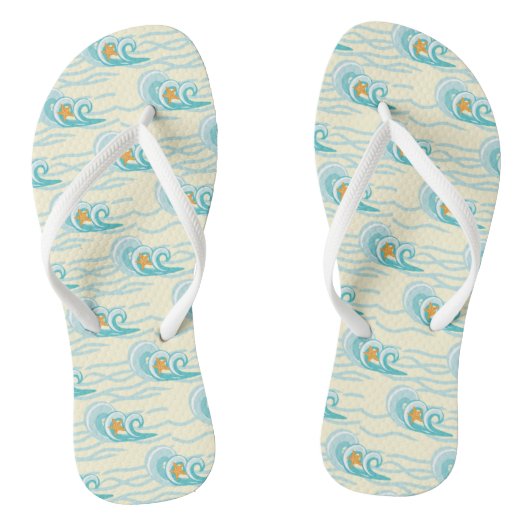 Patroon voor zachte golven teenslippers (Voetbed)