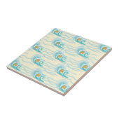 Patroon voor zachte golven tegeltje (Zijkant)