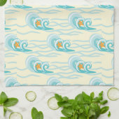 Patroon voor zachte golven theedoek (Gevouwen)