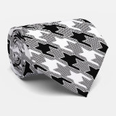 Patroon voor zwart en wit geluid stropdas (Opgerold)