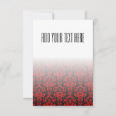 Patroon voor zwart-wit en rood Damask (Voorkant)