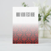 Patroon voor zwart-wit en rood Damask (Staand voorkant)