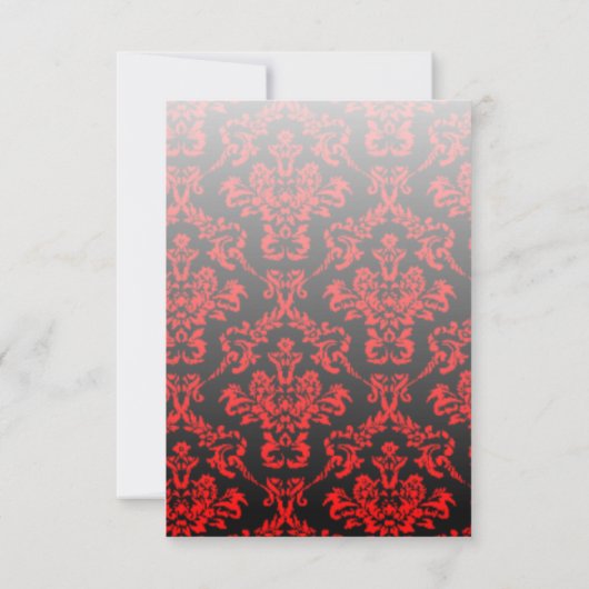 Patroon voor zwart-wit en rood Damask (Achterkant)