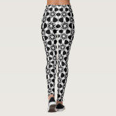 Patroon voor zwart-wit en witrooster leggings (Achterkant)
