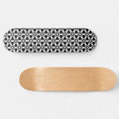 Patroon voor zwart-wit en witrooster persoonlijk skateboard (Horizontaal)