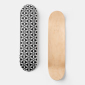 Patroon voor zwart-wit en witrooster persoonlijk skateboard (Voorkant)