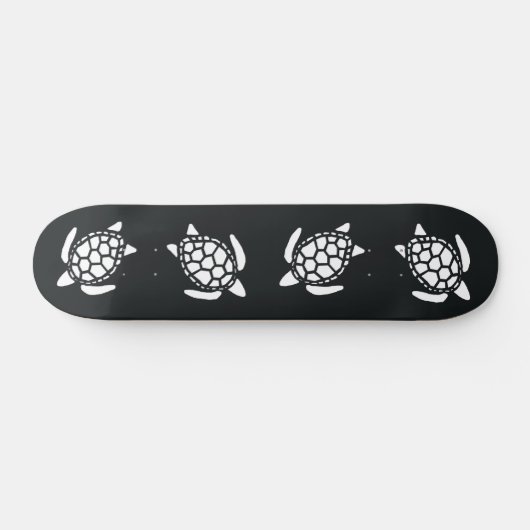 Patroon voor zwart-wit Zee Persoonlijk Skateboard (Horizontaal)