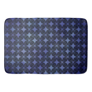 Patroon voor zwarte en blauwe diamanten badmat