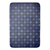 Patroon voor zwarte en blauwe diamanten badmat (Voorkant Verticaal)