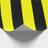 Patroon voor zwarte en gele lijnen cadeaupapier (Hoek)