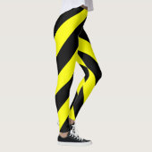 Patroon voor zwarte en gele lijnen leggings (Rechts)