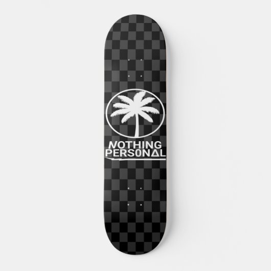 Patroon voor zwarte en grijze controlebord persoonlijk skateboard (Voorkant)