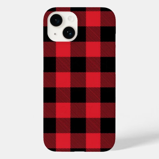 Patroon voor zwarte en rode buffels Case-Mate iPhone case (Achterkant)
