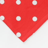 Patroon voor zwarte en rode Stippen Fleece Deken (Hoek)