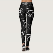 PATROON VOOR ZWARTE EN WITTE BICYCLE LEGGINGS (Achterkant)