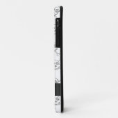 Patroon voor zwarte en witte doodle Skulls Case-Mate iPhone Case (Achterkant/links)