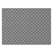 Patroon voor zwarte en witte kerstsnowflakes tafelkleed (Voorkant (Horizontaal))