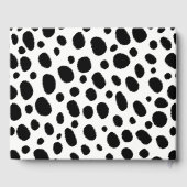 Patroon voor zwarte en witte luipaarden gastenboek (Achterkant)