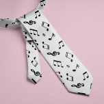 Patroon voor zwarte en witte Muzieknoten Stropdas<br><div class="desc">Prachtige muzikale symbolen naadloos patroon ontwerp maakt een perfecte geschenk voor muzikanten,  muziekleraren,  band regisseurs en muziekliefhebbers.</div>