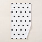 Patroon voor zwarte en witte poolvlekken bad handdoek (Handdoek)