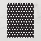 Patroon voor zwarte en witte poolvlekken briefkaart (Voorkant)