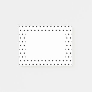 Patroon voor zwarte en witte poolvlekken post-it® notes
