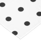 Patroon voor zwarte en witte poolvlekken tafelkleed (Gekanteld)