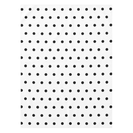 Patroon voor zwarte en witte poolvlekken tafelkleed (Voorkant)