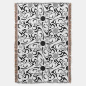 Patroon voor zwarte en witte rijst deken (Voorkant Verticaal)