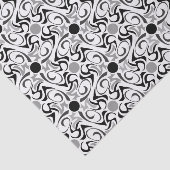 Patroon voor zwarte en witte rijst tissuepapier (Detail)