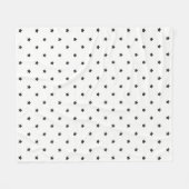 Patroon voor zwarte en witte sterren fleece deken (Voorkant (Horizontaal))