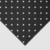 Patroon voor zwarte en witte sterren tissuepapier (Detail)
